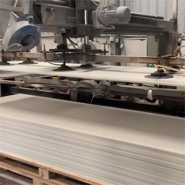 ESHINE machining equipment working a solid surface sheet